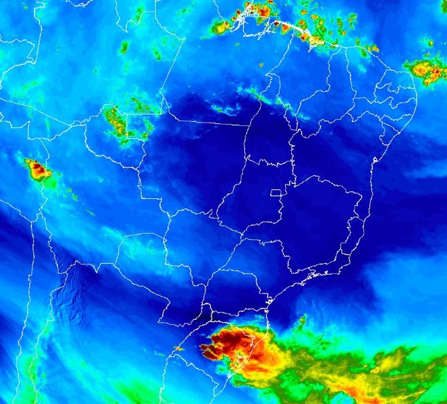 Chuvas intensas atingem o Sul do Brasil, enquanto onda de calor aumenta a temperatura no Sudeste