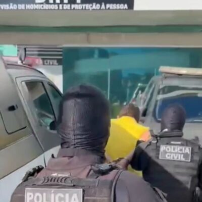 Homem foi detido suspeito de participar de morte de PM e segurança — Foto: PCRN/Divulgação