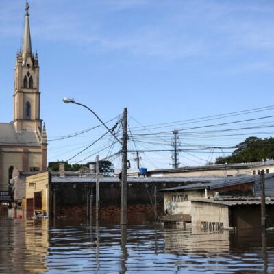 Cidade de Canoas, no Rio Grande do Sul: município está submerso e ainda há muita gente desaparecida