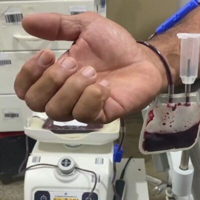 Doação de sangue no Hemocentro em Mossoró — Foto: Divulgação