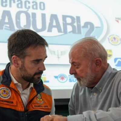 coletiva Lula e Leite enchentes