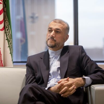 O ministro das Relações Exteriores, Hossein Amir-Abdollahian