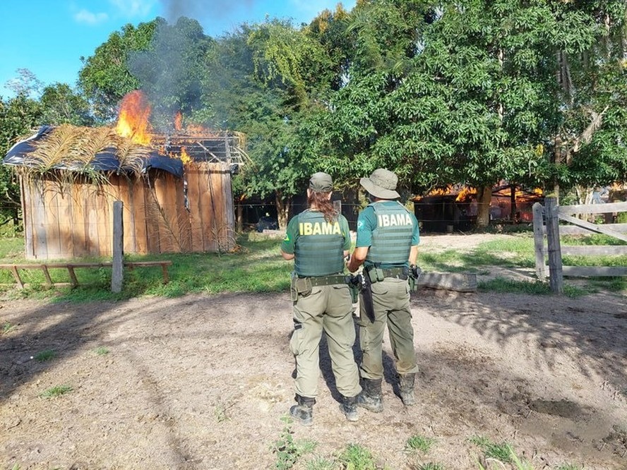 Operação realizada pelo Ibama em maio na Terra Indígena (TI) Apyterewa, no Pará, com o objetivo de conter danos ambientais em 30 áreas sob alerta de desmatamento ilegal desmobilizou mais de 20 acampamentos e estruturas de apoio usados pelos criminosos