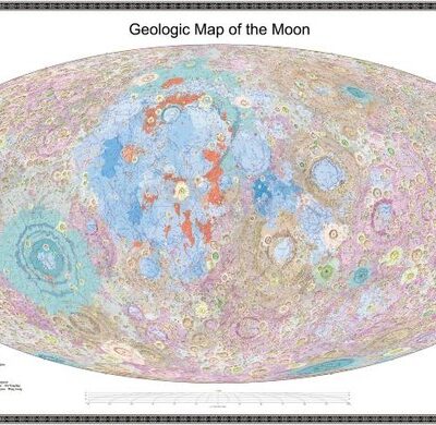 Mapa geológico da Lua