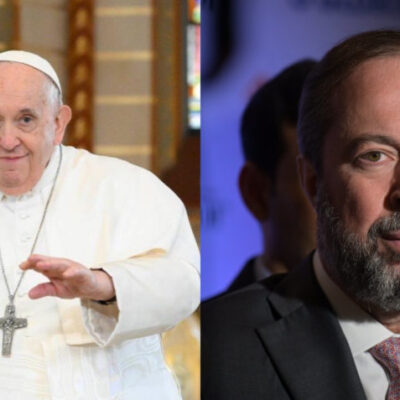 O papa Francisco e o ministro de Minas e Energia, Alexandre Silveira, se reunirão na 6ª feira (3.mai) no Vaticano