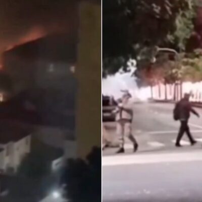 Ônibus são incendiados no centro de Porto Alegre