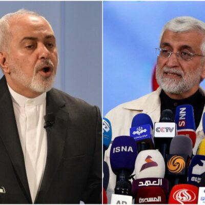 Reformista Masud Pezeshkian (à esquerda) e ultraconservador Said Jalili (à direita) lideram as eleições presidenciais no Irã