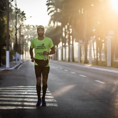 Hugo Farias em Americana (SP): ele fez uma maratona diária durante um ano