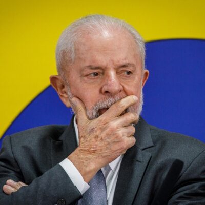 O presidente Lula em evento no Palácio do Planalto. Taxa de insatisfação com rumos do país ultrapassa 50%