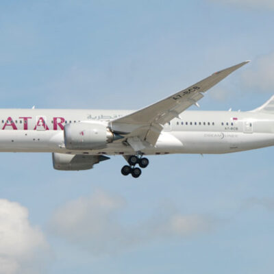 Avião da Qatar Airways