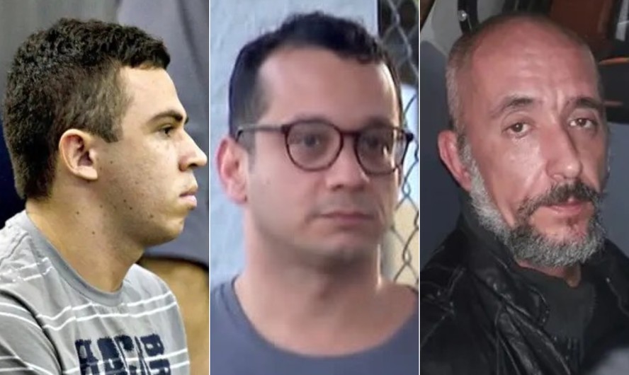 Da esquerda para a direita: Lindemberg Alves, Gil Rugai e Cristian Cravinhos estão entre os condenados que poderão usufruir da 'saidinha'