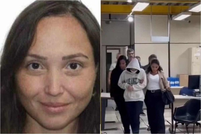 Júlia Andrade Cathermol foi presa por suspeita de matar o namorado com um brigadeiro envenenado -  (crédito: Reprodução/X/@DDalertaRio; Reprodução/Redes sociais)