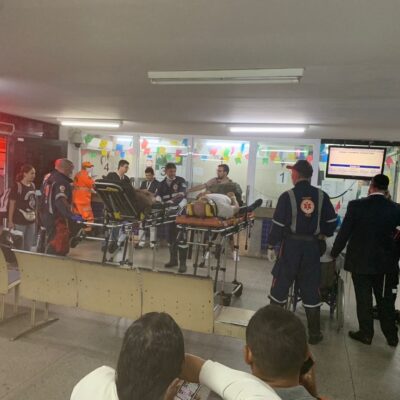 Pacientes foram levados para o Hospital Monsenhor Walfredo Gurgel, em Natal — Foto: Philipe Salvador/Inter TV Cabugi