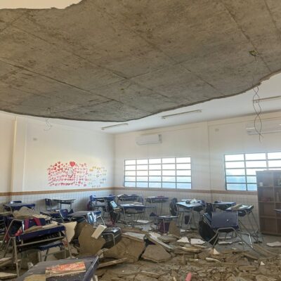 De acordo com Secretaria Estadual de Educação, a escola passou por uma reforma em 2021 — Foto: Cedida