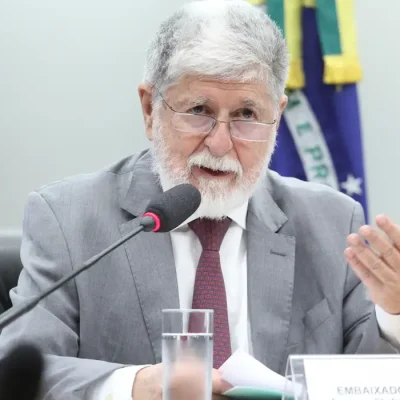 Brasília (DF), 29/10/2024 - Assessor-Chefe da Assessoria Especial do Presidente da República, Celso Amorim durante audiência na Comissão de Relações Exteriores e de Defesa Nacional da Câmara dos Deputados. Foto: Vinicius Loures/Câmara dos Deputados