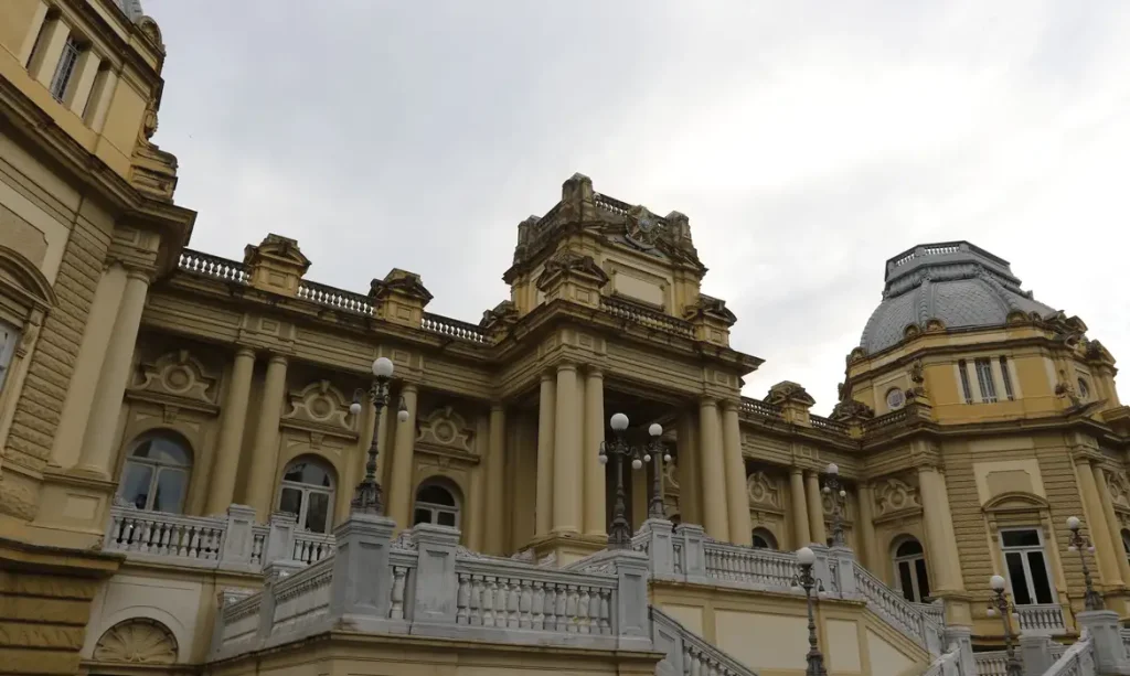 Fachada do palácio da guanabara no Rio de Janeiro