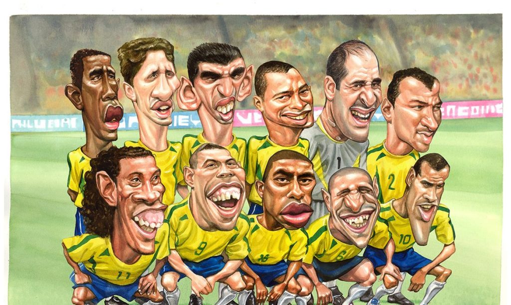 MIS Experience mergulha na participação da seleção brasileira de futebol em Copas. Foto: Charge/ Mário Alberto