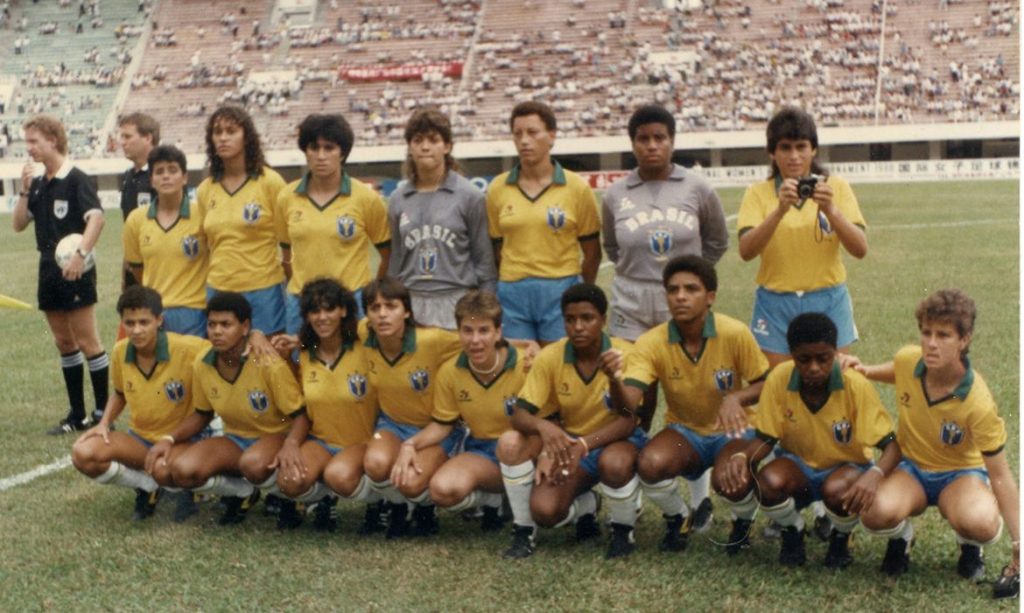 Seleção brasileira feminina de futebol de 1988. Foto: Suzana Cavalheiro/Acervo Museu do Futebol