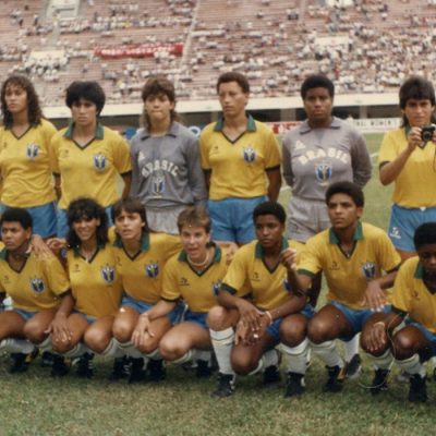 Seleção brasileira feminina de futebol de 1988. Foto: Suzana Cavalheiro/Acervo Museu do Futebol