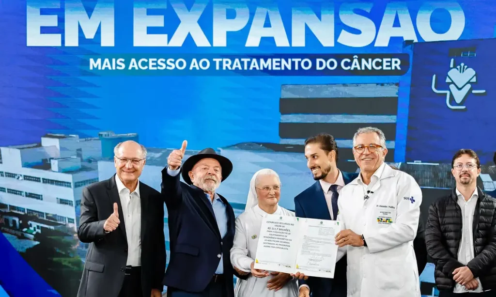 São Paulo (SP), 23/06/2026 - Presidente da República, Luiz Inácio Lula da Silva, durante Ato de Entrega de Equipamentos de Radioterapia no Hospital Santa Marcelina com Inauguração Simultânea de Outros Dois Centros de Radioterapia. Foto: Ricardo Stuckert/PR