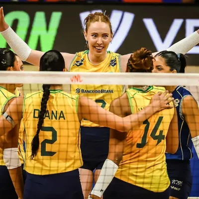 Brasil vence Países Baixos (Holanda) por 3 sets a 1 na estreia da Liga das nações de vôlei feminino - seleção feminina de vôlei - em 3/06/2026