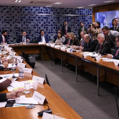 Brasília – DF – 16/06/2026 – Presidente da Câmara dos Deputados, Hugo Motta, durante reunião de líderes da Câmara dos Deputados. Foto Lula Marques/Agência Brasil.