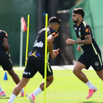 Soccer Football - FIFA World Cup 2026 - Brazil Training - Columbia Park Training Facility, Morristown, New Jersey, U.S. - June 15, 2026 Brazil's Lucas Paqueta during training IMAGN IMAGES via Reuters/Caean Couto