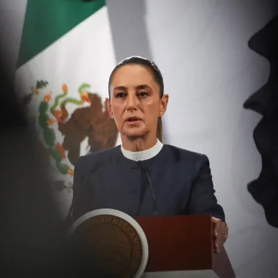 A presidente do México, Claudia Sheinbaum 
3 de novembro de 2025
REUTERS/Henry Romero