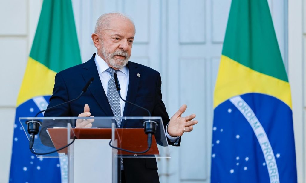 Évian-les-Bains, 17/06/2026 - Presidente da República, Luiz Inácio Lula da Silva durante coletiva de imprensa após reunião do G7. Foto: Ricardo Stuckert/PR