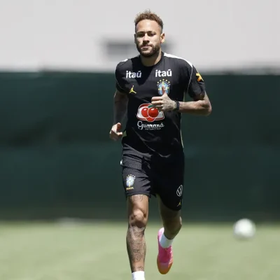 Neymar participa de primeiro treino com seleção brasileira em Nova Jersey após a convocação para a Copa do Mundo - em 16/06/2026