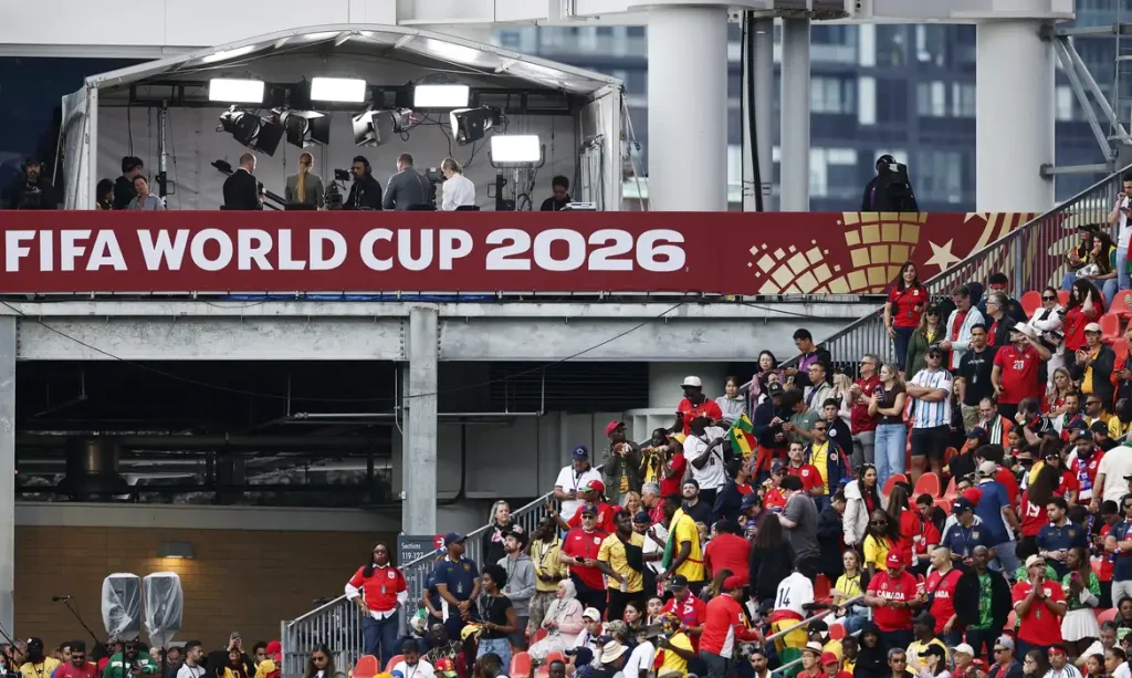Torcedores antes da partida entre Gana e Panamá pela Copa do Mundo em Toronto
17 de junho de 2026 REUTERS/Benoit Tessier