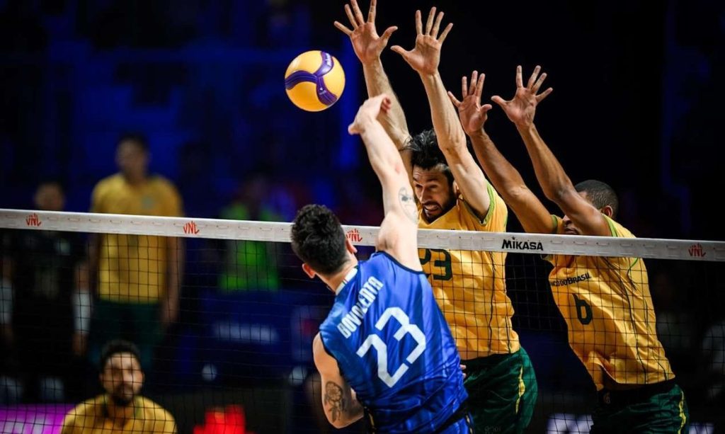 Brasil perde para Itália por 3 sets a 1, em 26/06/2026 - segundo revés seguido na Liga das Nações Masculina