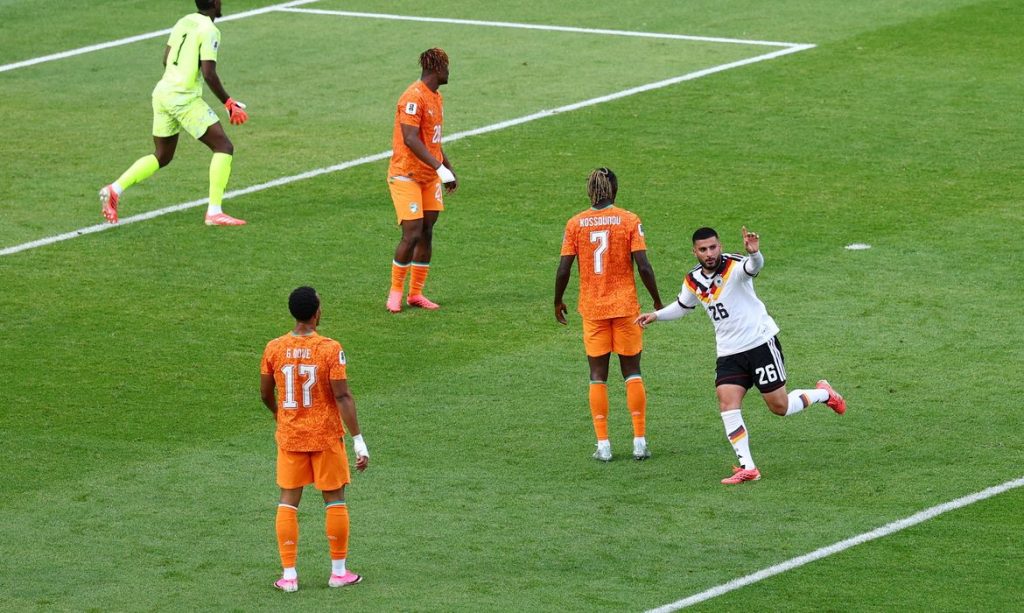Soccer Football - FIFA World Cup 2026 - Group E - Germany v Ivory Coast - Toronto Stadium, Toronto, Canada - June 20, 2026 Germany's Deniz Undav celebrates scoring their second goal REUTERS/Piroschka Van De Wouw     TPX IMAGES OF THE DAY