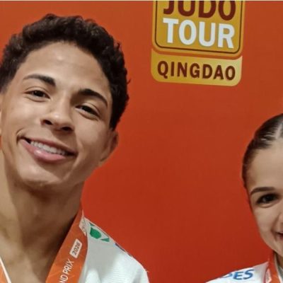 Ronald Lima e Larissa Pimenta são bronze no Grand Prix de Judô de Qingdao, em 26/06/2026