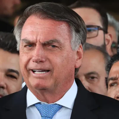 Brasília (DF), 26/03/2025 - Ex-presidente Jair Bolsonaro durante declaração a imprensa após virar Réu no STF. Foto: Lula Marques/Agência Brasil