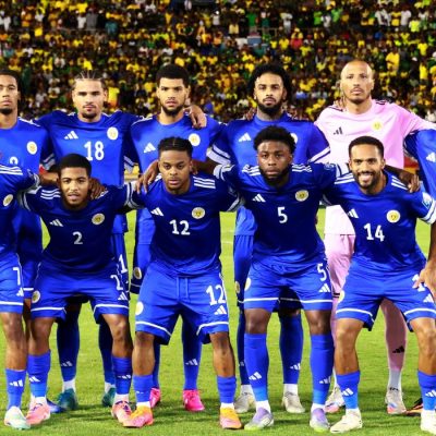 FILE PHOTO: Soccer Football - FIFA World Cup - CONCACAF Qualifiers - Group B - Jamaica v Curacao - National Stadium Independence Park, Kingston, Jamaica - November 18, 2025 Curacao players pose for a team group photo before the match REUTERS/Gilbert Bellamy/File Photo