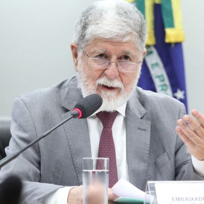 Brasília (DF), 29/10/2024 - Assessor-Chefe da Assessoria Especial do Presidente da República, Celso Amorim durante audiência na Comissão de Relações Exteriores e de Defesa Nacional da Câmara dos Deputados. Foto: Vinicius Loures/Câmara dos Deputados