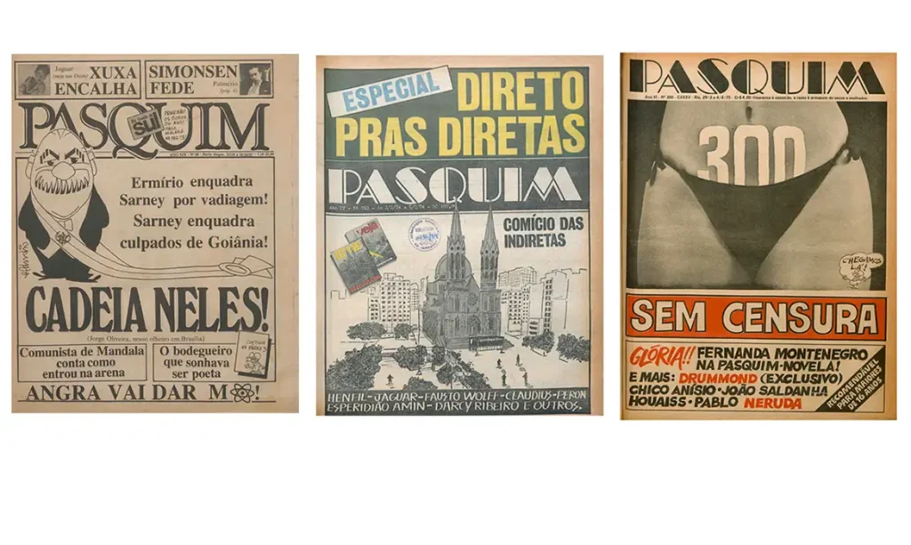 Capa de edição do jornal O Pasquim. Foto: Paquim/Reprodução
