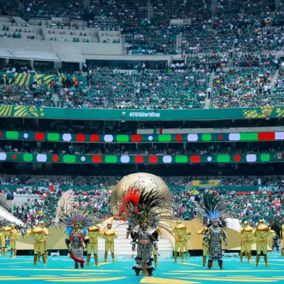 Soccer Football - FIFA World Cup 2026 - Group A - Mexico v South Africa - Estadio Azteca, Mexico City, Mexico - June 11, 2026 Performers during the opening ceremony before the match REUTERS/Eloisa Sanchez