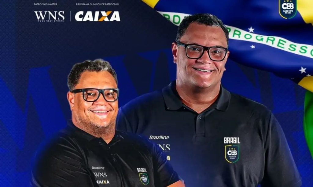 Léo Figueiró é anunciado novo técnico da seleção brasileira feminina de basquete, em 23/07/2026. Foto: Instagram/basquete brasil