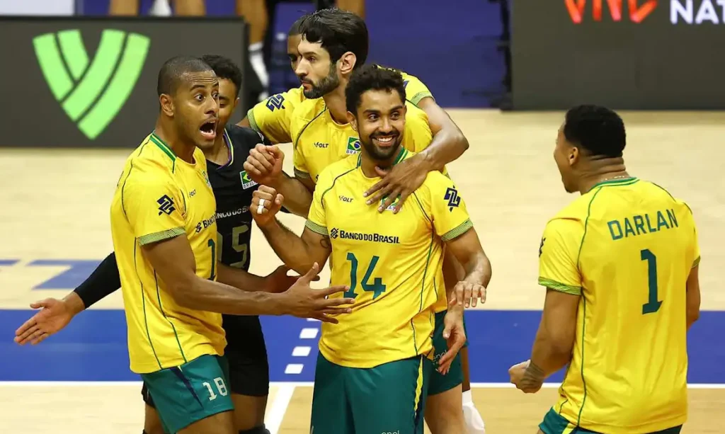 Brasil vence Irã por 3 sets a 1 - Liga das Nações 2026- vôlei masculino