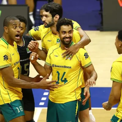 Brasil vence Irã por 3 sets a 1 - Liga das Nações 2026- vôlei masculino