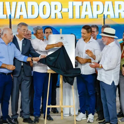 Vera Cruz (BA), 01/07/2026 - Presidente da República, Luiz Inácio Lula da Silva, durante anúncio sobre a construção da ponte Salvador-Ilha de Itaparica. Foto: Ricardo Stuckert/PR