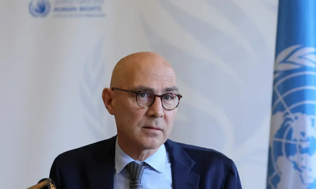 Alto-comissário da ONU para os Direitos Humanos, Volker Turk, em Genebra