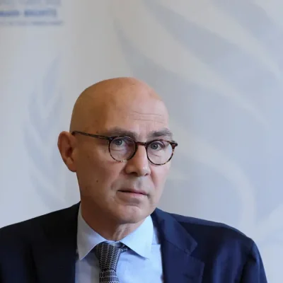 Alto-comissário da ONU para os Direitos Humanos, Volker Turk, em Genebra