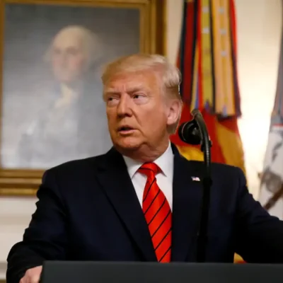 U.S. President Donald Trump makes a statement at the White House following reports that U.S. forces attacked Islamic State leader Abu Bakr al-Baghdadi in northern Syria, in Washington, U.S., October 27, 2019. REUTERS/Jim Bourg