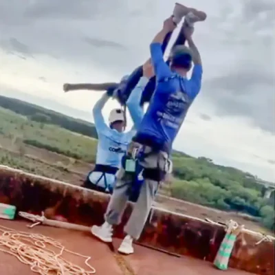 Brasília (DF), 15/06/2026 – Jovem morre após ser jogada sem corda de rope jump.
Frame Entre Cordas e Ih Voei