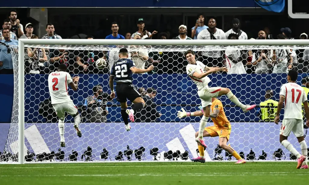 Soccer Football - FIFA World Cup 2026 - Semi Final - England v Argentina - Atlanta Stadium, Atlanta, Georgia, U.S. - July 15, 2026 Argentina's Lautaro Martinez scores their second goal REUTERS/Dylan Martinez     TPX IMAGES OF THE DAY