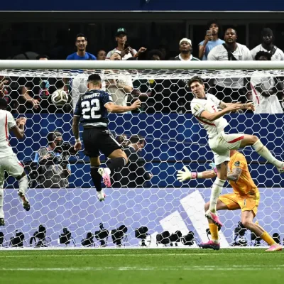 Soccer Football - FIFA World Cup 2026 - Semi Final - England v Argentina - Atlanta Stadium, Atlanta, Georgia, U.S. - July 15, 2026 Argentina's Lautaro Martinez scores their second goal REUTERS/Dylan Martinez TPX IMAGES OF THE DAY