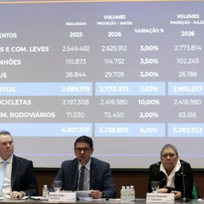 São Paulo (SP), 02/07/2026. - O presidente da FENABRAVE, Arcelio Júnior, durante coletiva de Imprensa aonde apresenta o balanço do primeiro semestre. Foto: Paulo Pinto/Agencia Brasil